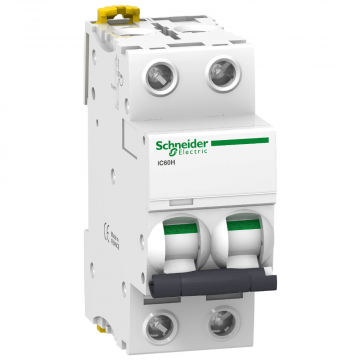 Schneider Electric iC60H installatieautomaat 2-polig 6A C-kar (A9F89206)