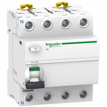 Schneider Electric Acti9 iID aardlekschakelaar 4-polig 63A 300mA type A (A9R04463)