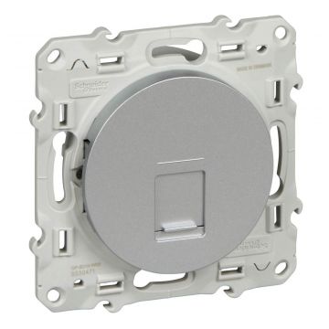 Schneider Electric Odace contactdoos rj45 Cat5e aluminium (S530471)