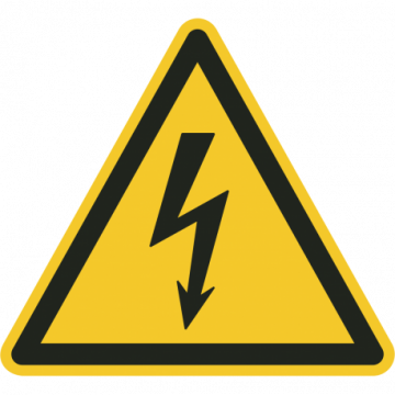 Elektriciteit gevaren sticker 10cm